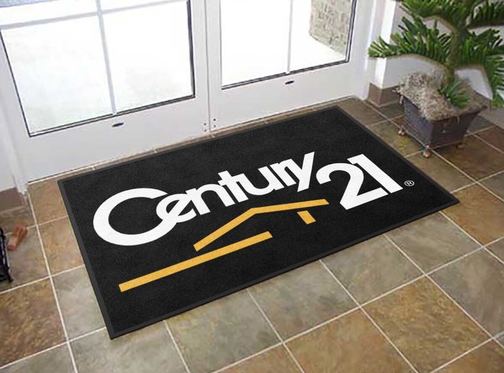 black-personalised-doormats