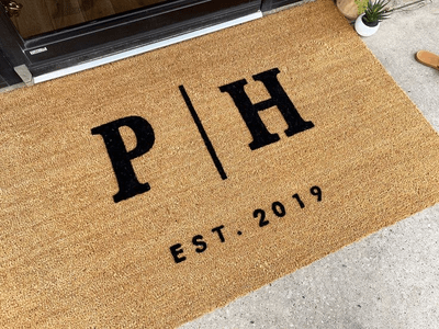 Monogram-Personalised-Mat