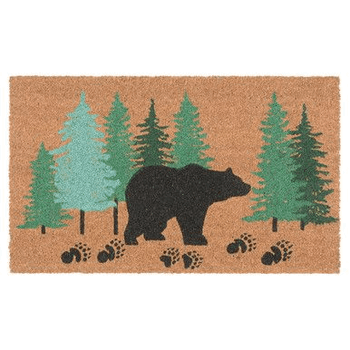 Pine Trees With Bear