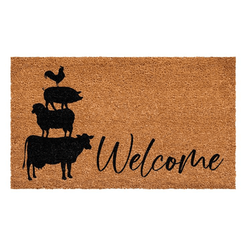 Cow Coir Door Mat