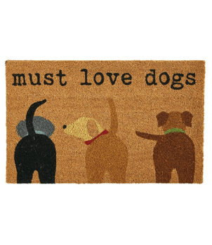 Dogs Coir Door Mat