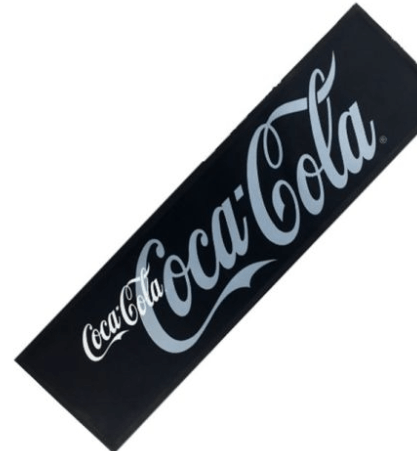 Coca Cola Bar Mat Black